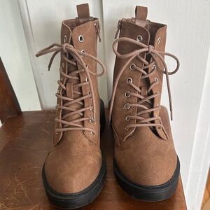 Coconuts by Matisse Tan Combat Boots